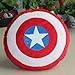 GRHOSE New The Captain America Shield Throw Pillow Plush Decor