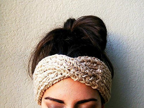 Turban Ear Warmer Headband, Boho Knit Headband
