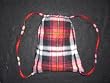 NEW ITEM!! Kids POLAR Fleece Ditty Bag / Back Pack - RED PLAID