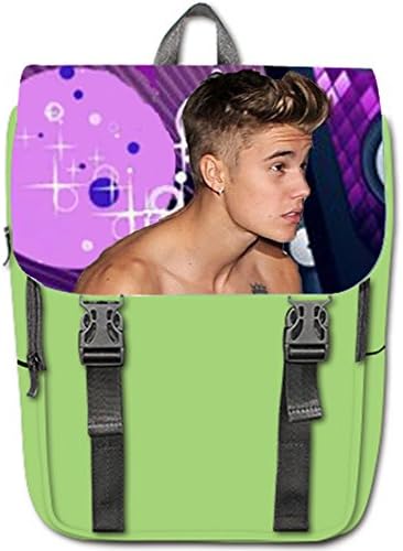 HEADJI Special Custom justin bieber Casual Shoulders Backpack Green