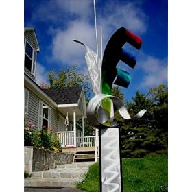 Large Abstract Metal Garden Sculpture