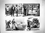 1879 Zulu War Ship S.S. Russia Officers Washing Swords