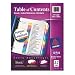 Ready Index Contemporary Table of Contents Dividers, A-Z, 1 Set (AVERI213AZ)