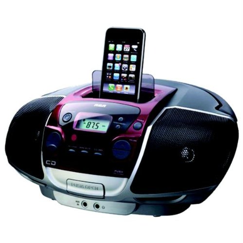 RCA Portable CD Boombox with iPod Dock