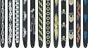 Perri's 2.5" Leather Guitar Strap with Screen Printing, Fancy Tribal