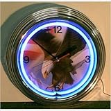 retro metal outdoor furniture-American Eagle Neon Clock