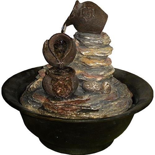 Three Jars Tabletop Fountain