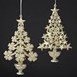 Club Pack of 12 Flowers and Starts Christmas Tree Ornaments 6.5"