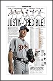 Detroit Tigers - Verlander - 2011 AL Cy Young Award - Wood Mounted Poster Print