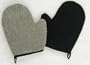 Black Terry & Sisal Exfoliating Glove