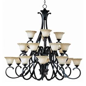 Maxim Lighting 13507WSOI 20 Light Allentown Chandelier, Oil