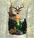 Electric Oil Wax Warmer Deer Scene with Art Glass Lamp with Dimmer