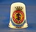 Porcelain China Thimble -- Salvation Army Crest