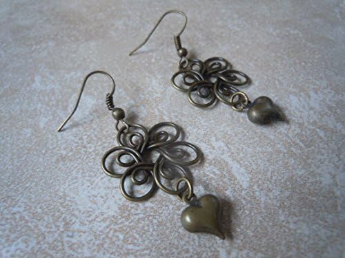 Antique Bronze flower earrings