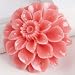 1Pc Pink Howlite Turquoise Flower Gem Bead Pendant 35mm - From Hibiscus Express