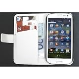 tomaxx Visiten White Leder Tasche Samsung Galaxy S3 i9300, Samsung Galaxy S3 LTE (I9305) Etui H�lle - Ledertasche Galaxy S3 SIII S 3 Case mit Einsch�be f�r Visitenkarten / Scheckkarten / Geldvon "tomaxx"