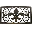 Fleur de Lis Wrought Iron Trivet French Traditional Design