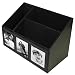 Office Products : Desk Organizer with Photo Windows - Black