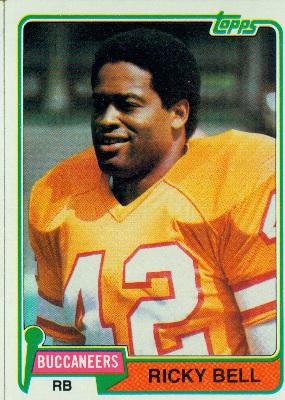 1981 Topps #456 Ricky Bell - Tampa Bay Buccaneers (Football Cards)