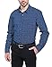Bentibo Mens Navy Casual Pattern Printed Long Sleeve Button Down Cotton Dress Shirts