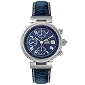 Jacques Lemans Men's Classic Blue Alligator Strap Watch #861C-ABR06C