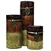 A Cheerful Giver Woodland Walk Round Fuze Pillar Candle, 3 by 6-Inch