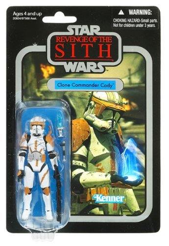 51cC6Q6NrmL Star Wars 2010 Revenge Of The Sith Commander Cody 3 3/4 Inch Scale Vintage Style Action Figure   Foil Card