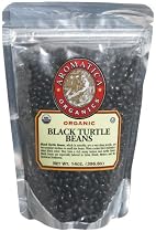Aromatica Organics Black Turtle Beans, 14.0-Ounce Bags (Pack of 6)