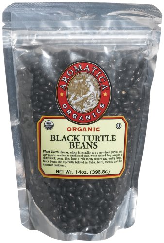 Aromatica Organics Black Turtle Beans, 14.0-Ounce Bags (Pack of 6) by Black Turtle Beans