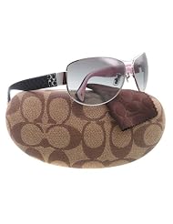Coach Taylor Hc7001 7001 Sunglasses. Color Silver black. Size 63 by