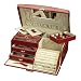 Mele Firenze Leather Train Case Jewelry Box in Burgundy 133-25