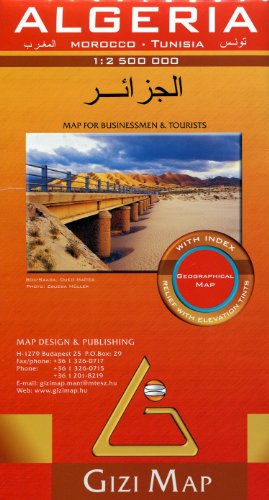 Algeria, Morocco & Tunisia 1:2,500,000 Travel Map (Geographical) GIZI