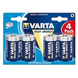 Varta - Piles - High Energy LR 20 x 4