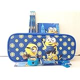 It's Good to Be a Minions Stationery Set with Pencil Case/pouch/holder-blue