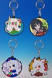 東方ラバー・キーホルダー 茜屋（輝夜、永琳、妹紅、慧音）４種セット
