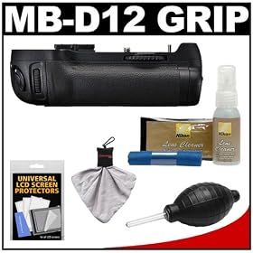 Xit MB-D12 Pro Series Multi-Power Battery Grip for Nikon D800 & D800E Digital SLR Camera with Nikon Cleaning & Accessory Kit