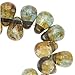 Jablonex Czech Glass Teardrop Beads 6x4mm 'Transparent Green' (50)
