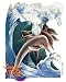 Santoro Interactive 3-D Swing Card, Dolphin Greeting Card