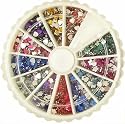 1200 Flower & Heart Nail Art Rhinestone Decorations