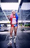 ハーレイ 衣装 クイン ハーレ コスプレ クイン ハーレー コスチューム クイン ウィッグ バット コス マン suicide harley 仮装 t-shirt squad quinn グッズ 【6点セット】
