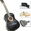 Black Acoustic Guitar with Accessories Combo Kit Beginners