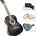 Black Acoustic Guitar with Accessories Combo Kit Beginners