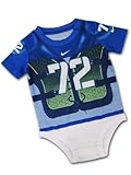 (ナイキ)NIKE フットボール　ベビーロンパース（並行輸入品) (3-6M(3-6ヵ月頃), 青白)