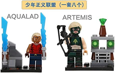 Super Heroest Lot of 8 minifigures MARVEL.DC series Young Justice boxes