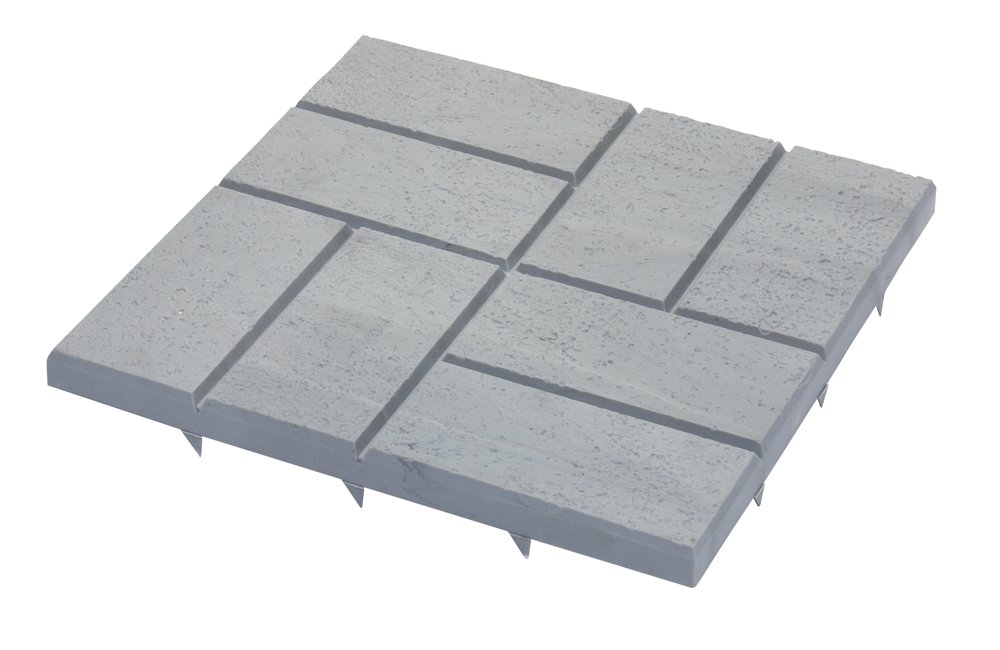 Amazon.com : Emsco Group 2157 Poly Patio Pavers Grey 16-Inch x 16 ...