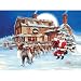 Santa's Tree Trimming Party 1000pc Jigsaw Puzzle by Zolan