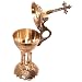 Brass Greek Pedestal Incense Burner - (17cm or 6.7 inches Tall)