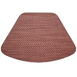 Redwood (Brick & Tan) Wipeable Wedge-Shaped Placemat for Round Tables