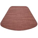 Redwood (Brick & Tan) Wipeable Wedge-Shaped Placemat for Round Tables