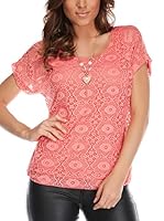 Fleur Bleue Camiseta Manga Corta Carole (Coral)